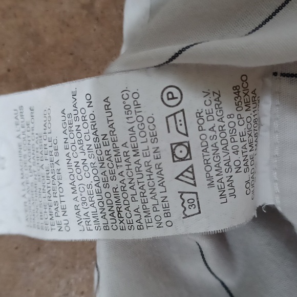 Penguin men's Lg white striped button down shirt - Picture 10 of 10